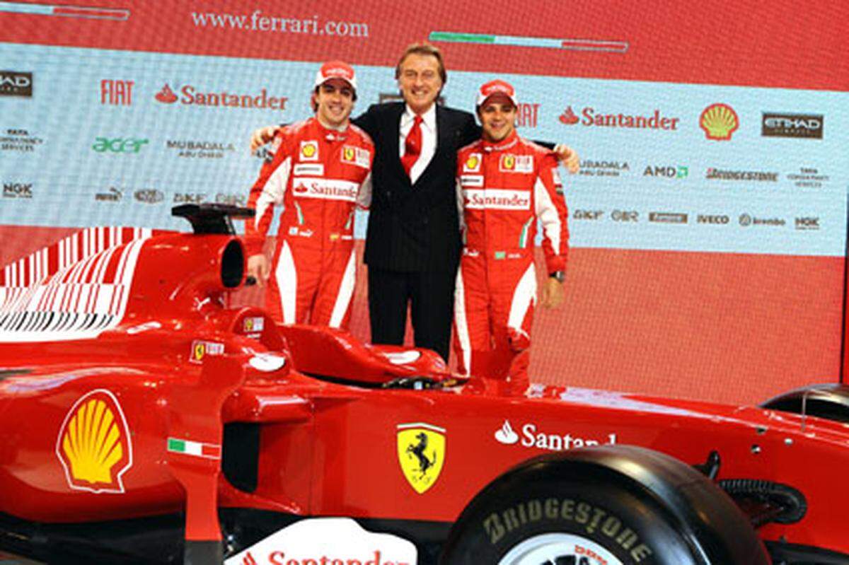 Große Hoffnungen setzen die Italiener neben dem bewährten Brasilianer Felipe Massa, der nach seinem schweren Unfall im vergangenen Juli sein Comeback gibt, vor allem in den zweifachen Ex-Weltmeister Fernando Alonso, der von Renault verpflichtet wurde.