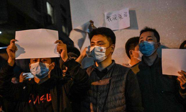 Neue Waffe gegen Xi: Protest mit weißen Blättern in China. 