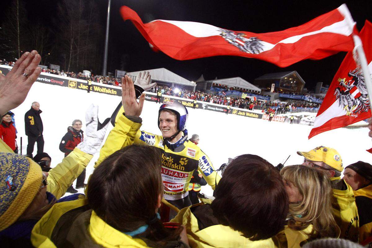 2011 sicherte sich Morgenstern dann mit Siegen in Oberstdorf und Innsbruck seinen bislang einzigen Sieg bei der Vierschanzentournee.