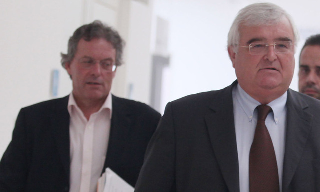 Bürgermeister Dobusch, Stadtrat Mayr (links)