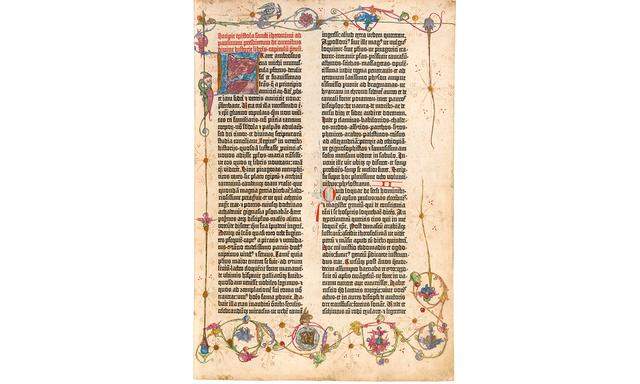 Gutenberg-Bibel: Das Exemplar der Nationalbibliothek ist noch bis morgen, 1. Juli 2018, zu sehen. 