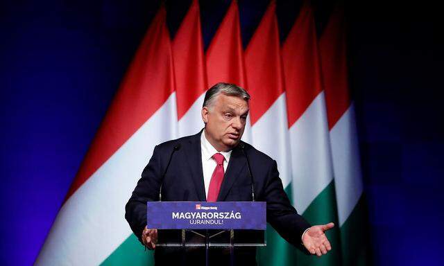 Hungarian PM Orban attends a business conference in Budapest