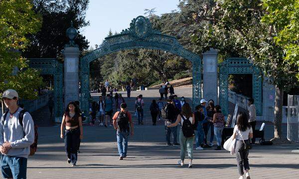 Am Campus der University of California in Berkeley, die als besonders „progressiv“ gilt.