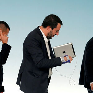 Fünf-Sterne-Chef Luigi Di Maio, Lega-Chef Matteo Salvini und Premier  Giuseppe Conte