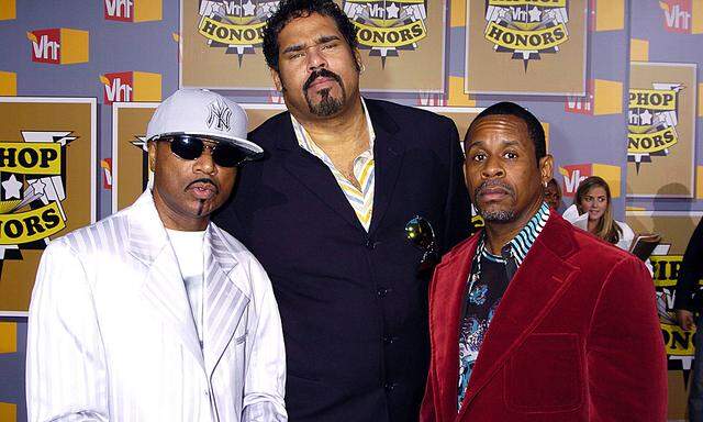 Die Sugarhill Gang: Wonder Mike, Big Bank Hank und Master Gee.