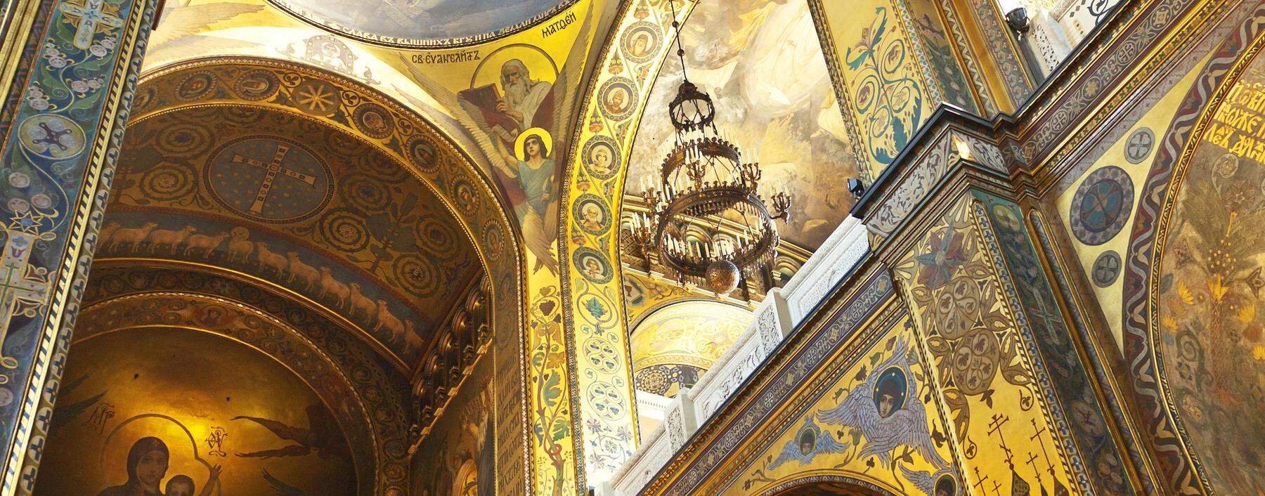 Die ukrainisch-orthodoxe Wladimir-Kathedrale in Kiew.