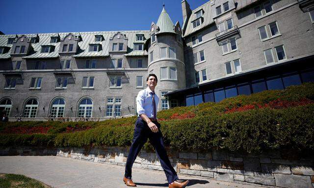 Gastgeber Justin Trudeau hat das Hotel Le Manoir Richelieu in La Malbaie weiträumig abriegeln lassen.