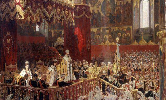 Die russischen Zaren inspirieren Präsident Wladimir Putin. Hier die Krönung von Zar Nikolaus II. 1896.