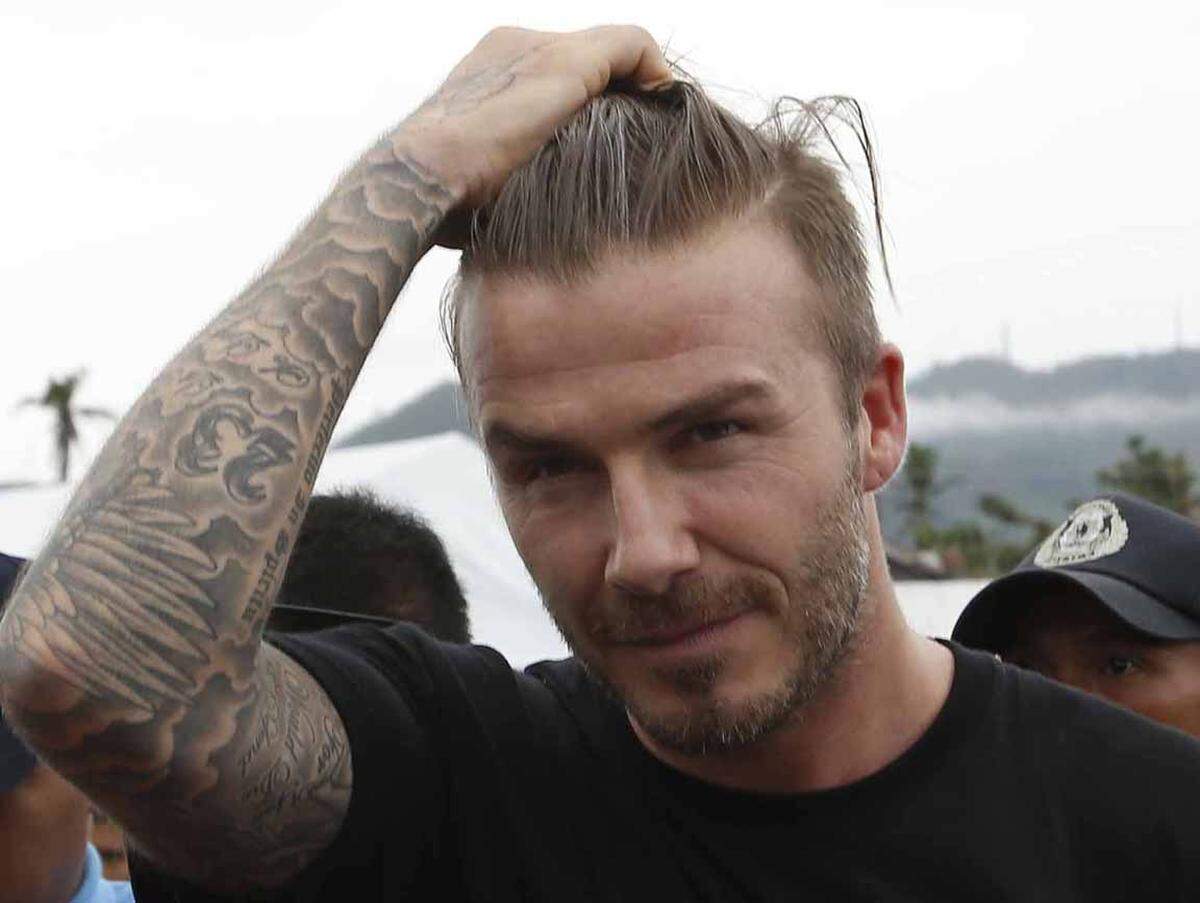 David Beckham  zeigte sich auch schon länger nicht mehr Glattrasiert.