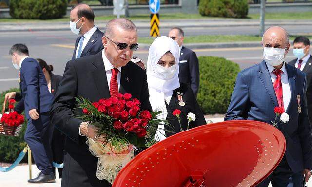 Präsident Erdogan am Jahrestag des Putschversuches