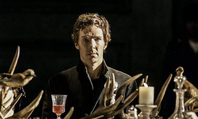 Benedict Cumberbatch performs in Director Lyndsey Turner´s production of Hamlet at the Barbican, in London