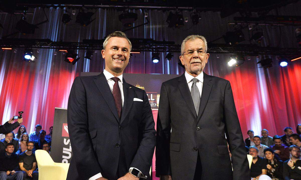 Die Präsidentschaftskandidaten von 2016: Norbert Hofer und Alexander Van der Bellen