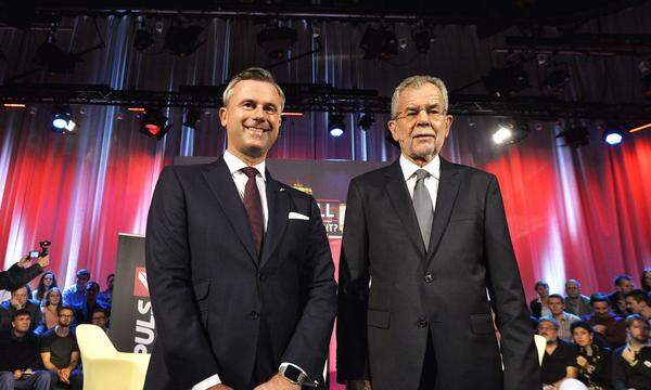 Die Präsidentschaftskandidaten von 2016: Norbert Hofer und Alexander Van der Bellen