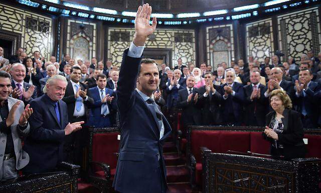 Bashar al-Assad sieht sich fest im Sattel an der Spitze Syriens.