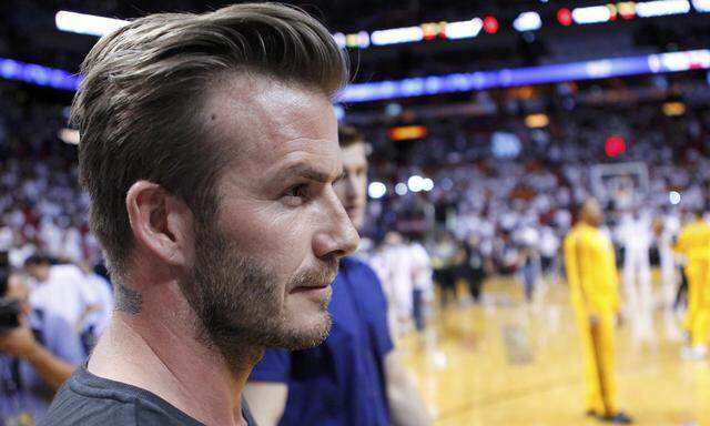 David Beckham als NBA-Zaungast.