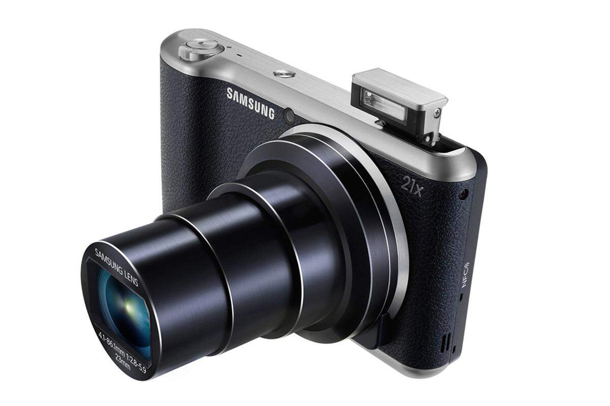 Die Galaxy Camera 2 ist schicker, schneller und leichter. Was bleibt sind das Android-Betriebssystem mit all seinen smarten Vorteilen und der 21-fache Zoom.Samsung Galaxy Camera 2, 450 Euro