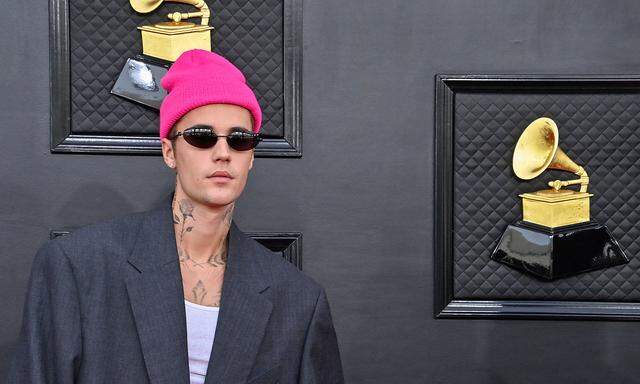 Justin Bieber bei den Grammy-Awards im April 2022.