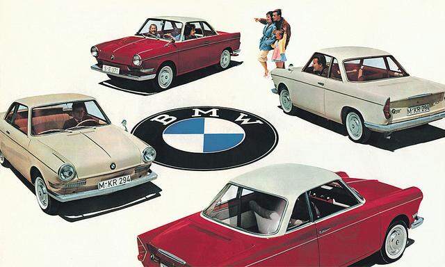 BMW-Werbung für den 700 Coupé, gebaut von 1959 bis 1964.