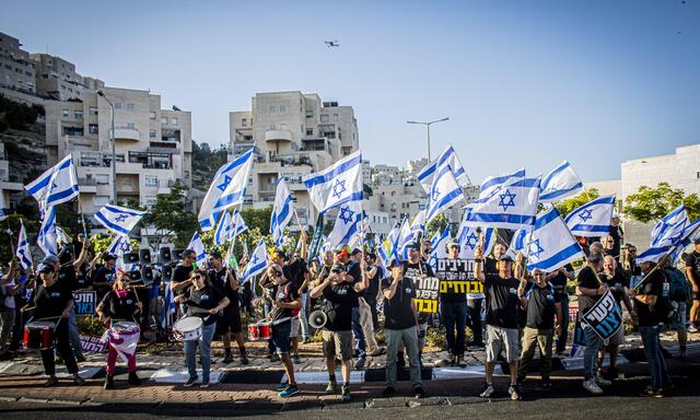 Proteste gegen die geplante Justizreform in Israel 