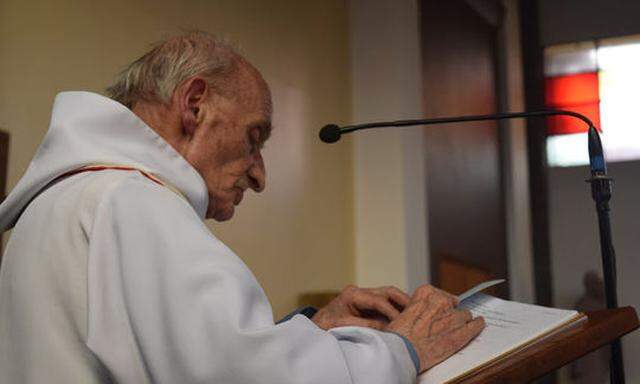 An undated photo shows French priest, Father Jacques Hamel of the parish of Saint-Etienne