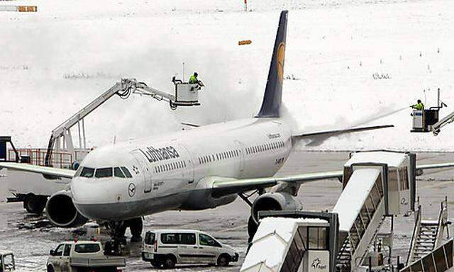 Flughafen Frankfurt Schnee