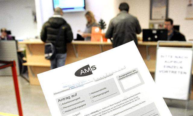 THEMENBILD: ARBEITSMARKTSERVICE AMS / ARBEITSLOSENZAHLEN /ARBEITSLOSE