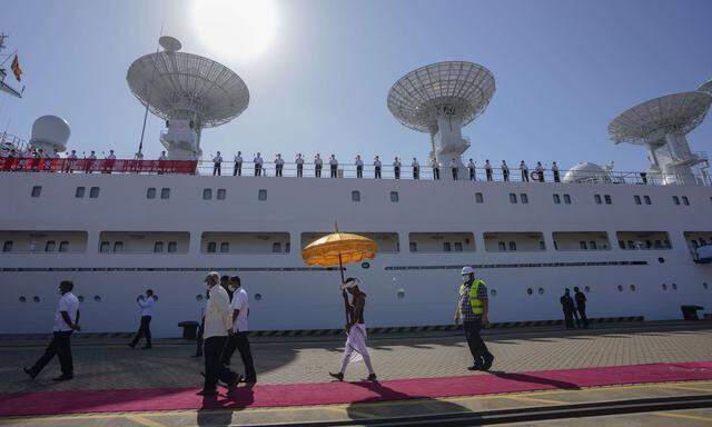Das Einlaufen des chinesischen Aufklärungsschiffs Yuan Wang 5 in einem von China kontrollierten Hafen Sri Lankas verärgerte vor allem Indien. 