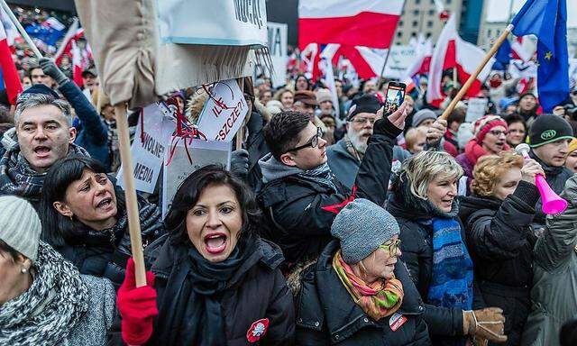 Proteste am Samstag in Warschau