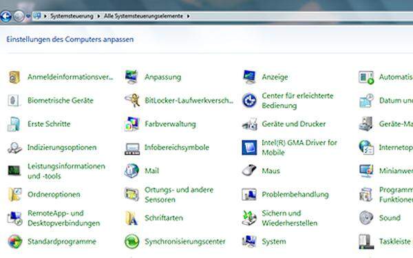 So simpel die Heimvernetzung unter Windows 7 sein mag - in der noch immer komplizierten Struktur der Systemsteuerung ist sie nur schwer zu finden.