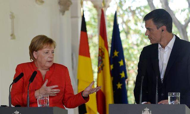 Merkel mit Spaniens Premier Sanchez 