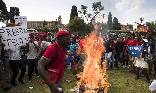 Anti-Zuma-Proteste in Südafrika