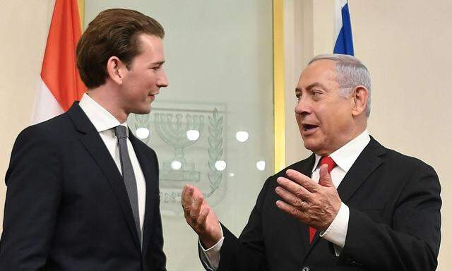 Sebastian Kurz lobt Benjamin Netanyahu für den Erfolg beim  Impfprogramm