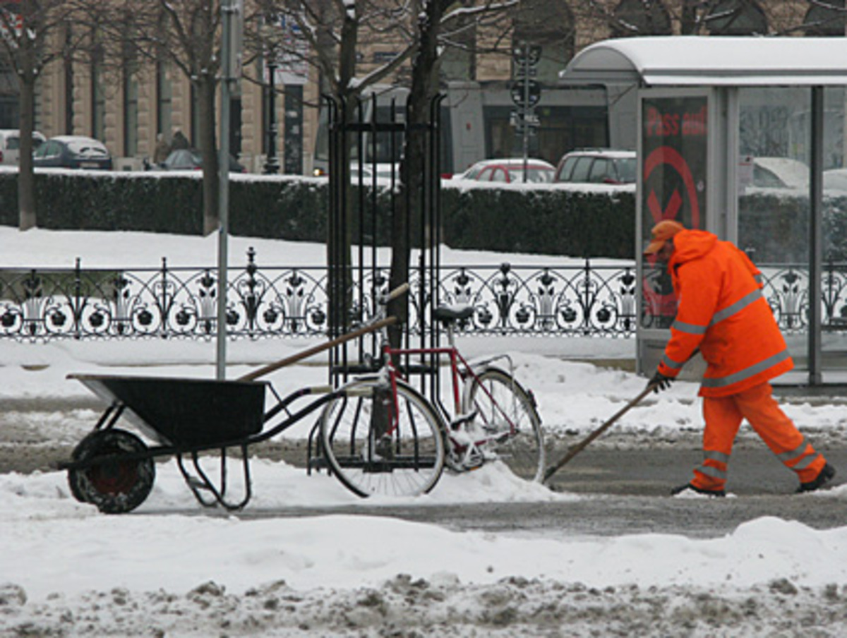 Auch hier waren die Räumdienste im Großeinsatz.