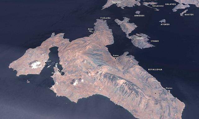 Kefalonia (Satellitenbild)