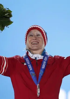 2014 in Sotschi gab Daniela Iraschko-Stolz ihr ersehntes Olympia-Debüt und gewann Silber.