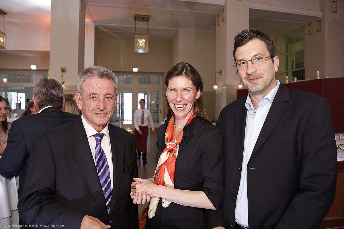 Helmut Hanusch (Verlagsgruppe News), Petra Hauser (OmniMedia) und Harald Käfer (TT).