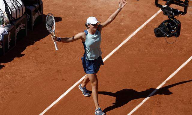 Archivbild von Darja Kassatkina bei den French Open in Paris Anfang Juni.