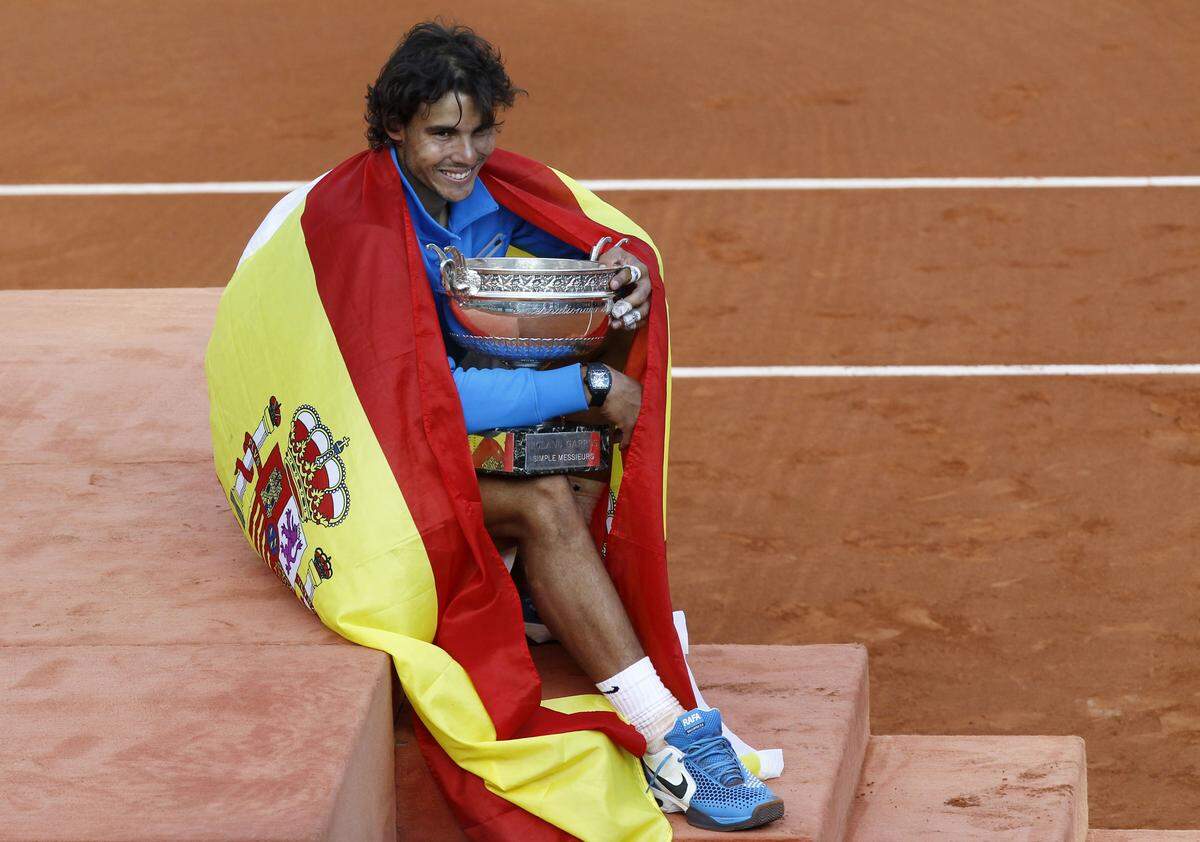 2011 besiegt Nadal im Finale wieder einmal Federer (7:5, 7:6 (3), 5:7, 6:1).