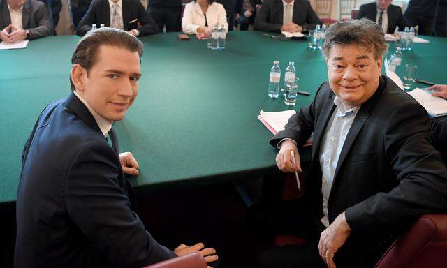 Bundeskanzler Sebastian Kurz (ÖVP) und Vizekanzler Werner Kogler (Grüne)