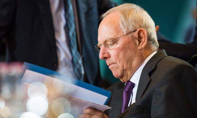 Wolfgang Schäuble wehrt sich gegen Steuersenkungswettlauf