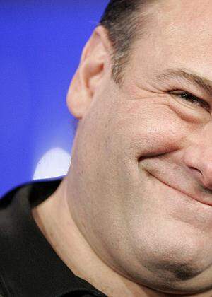 Actor Gandolfini smiles at Television Critics Association media tour in Pasadena