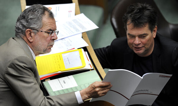 Archivbild: Alexander Van der Bellen und Werner Kogler