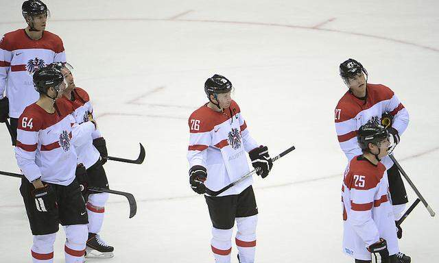 OLYMPISCHE WINTERSPIELE SOTSCHI 2014: EISHOCKEY/ HERREN / OeSTERREICH - SLOWENIEN