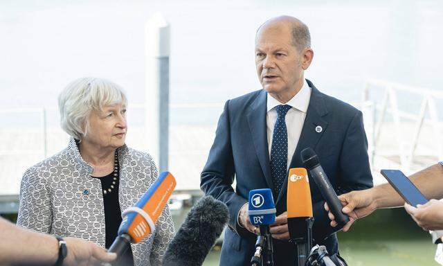 US-Finanzministerin Yanet Yellen und ihr deutscher Amtskollege Olaf Scholz