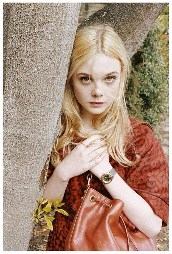 ... oder das bereits erprobte Testimonial Elle Fanning, sie ist 13 und das neue Gesicht für Marc by Marc Jacobs.