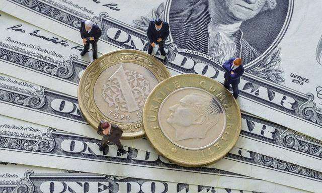 US Dollar Tuerkische Lira Muenzen *** US Dollar Turkish Lira coins