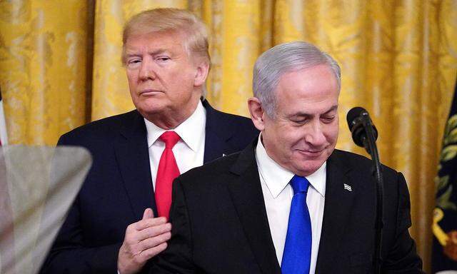 TOPSHOT-US-MIDEAST-TRUMP-NETANYAHU