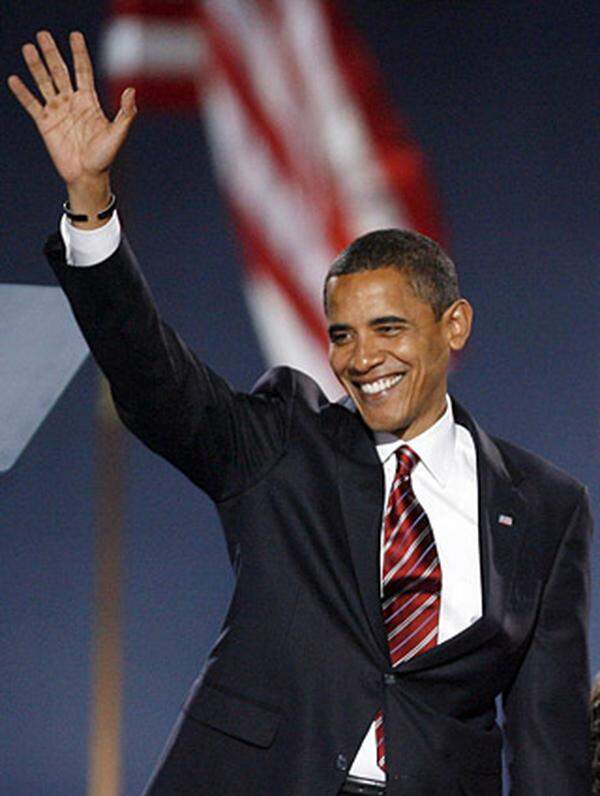 Am 4. November wird Obama zum ersten afroamerikanischen US-Präsidenten gewählt.