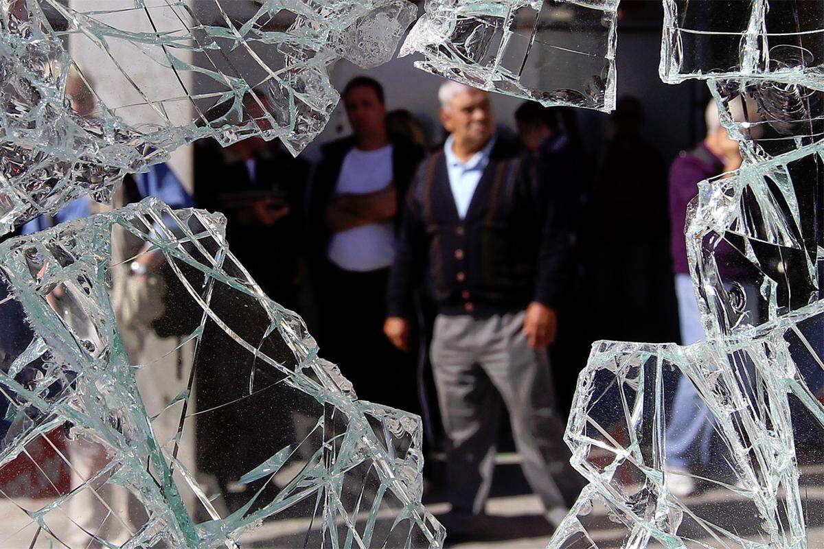 Bereits am Mittwoch herrschte auf Athens Straßen Chaos ...