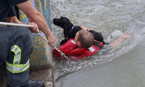 Die Rettungsaktion am Donaukanal.